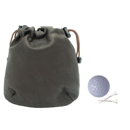  Piel Leather Drawstring Golf Pouch by Piel Leather