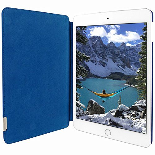  Piel Frama FramaSlim Leather Case for Apple iPad Mini 4, Crocodile Swaro Blue (723SWB)