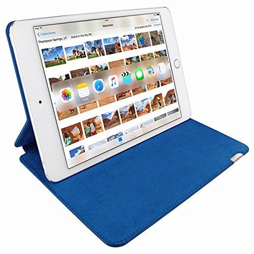  Piel Frama FramaSlim Leather Case for Apple iPad Mini 4, Crocodile Swaro Blue (723SWB)