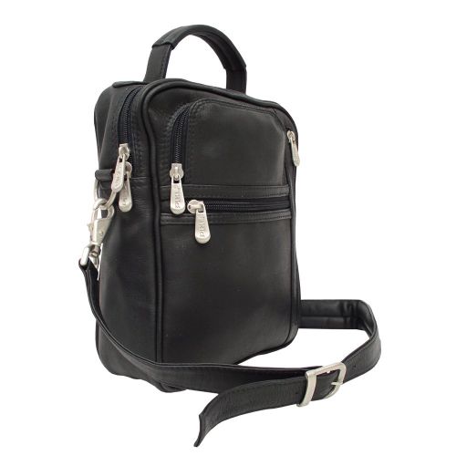  Piel Leather Radio Video Camera Bag, Black, One Size