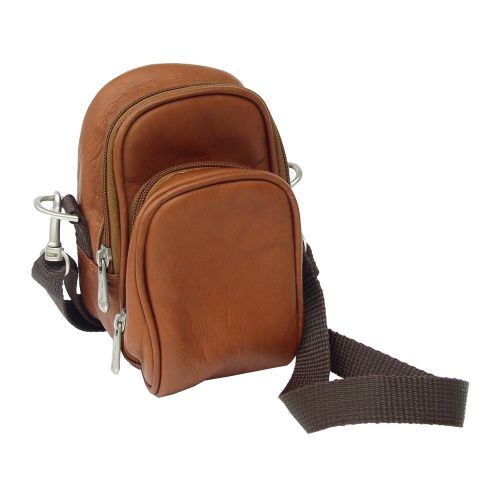  Piel Leather Camera Bag, Saddle, One Size