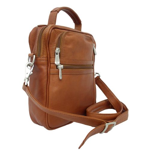  Piel Leather Radio Video Camera Bag, Chocolate, One Size