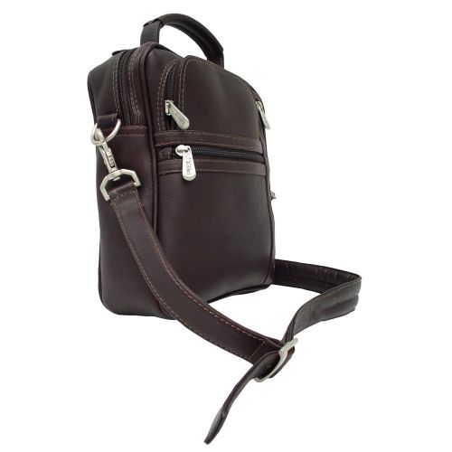  Piel Leather Radio Video Camera Bag, Saddle, One Size