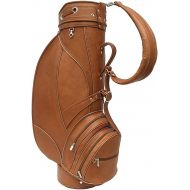 [아마존베스트]Piel Leather Deluxe 9in Golf Bag, Saddle, One Size