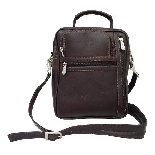  Piel Leather Radio Video Camera Bag, Chocolate, One Size