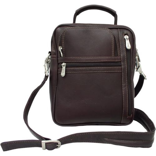  Piel Leather Radio Video Camera Bag, Chocolate, One Size