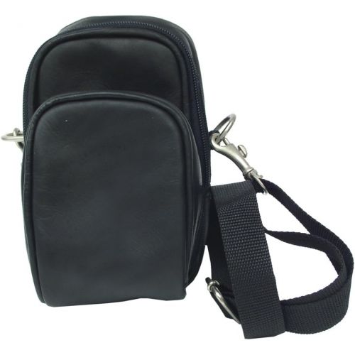  Piel Leather Camera Bag, Black, One Size
