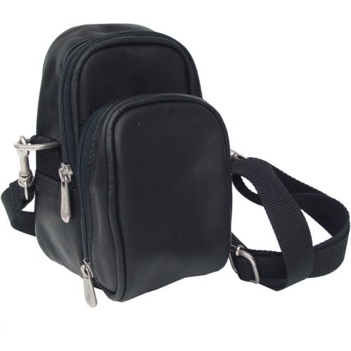  Piel Leather Camera Bag, Black, One Size