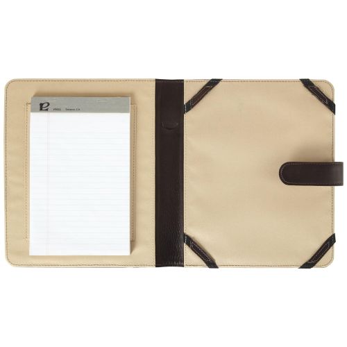  Piel Leather JR Padfolio Ipad Case, Chocolate, One Size