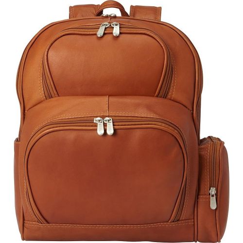  Piel Leather Half-Moon Laptop Backpack, Saddle, One Size