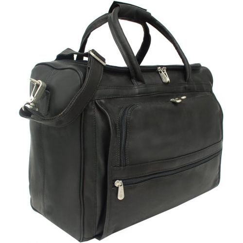  Piel Leather Computer Carry-All Bag, Saddle, One Size