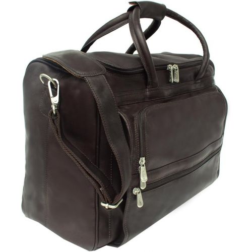  Piel Leather Computer Carry-All Bag, Saddle, One Size