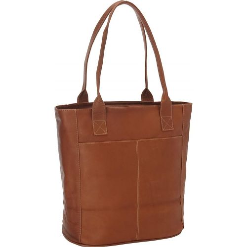  Piel Leather XL Laptop Tote Bag, Saddle