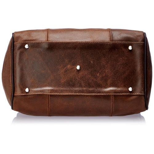  Piel Leather Vintage Satchel Handbag, Brown
