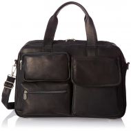 Piel Leather Multi-Pocket Carry-on, Black