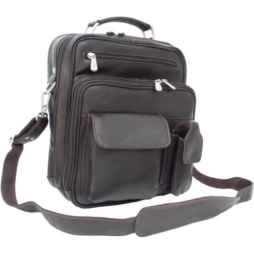  Piel Leather Deluxe Shoulder Bag, Saddle, One Size