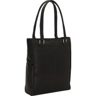 Piel Leather Vertical Laptop Tote, Black, One Size
