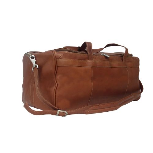  Piel Leather Travelers Select Medium Duffel Bag, Saddle, One Size