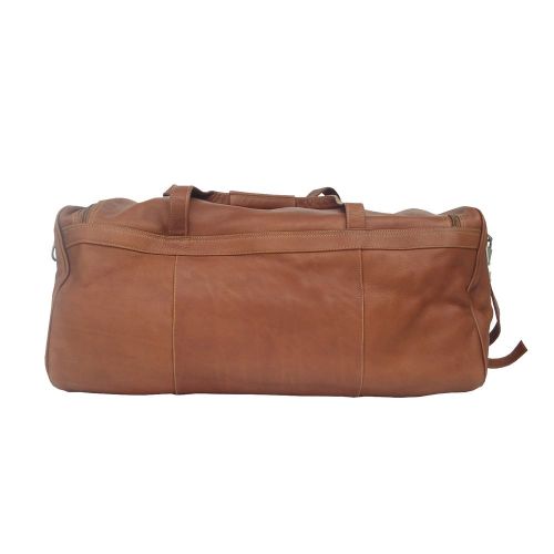  Piel Leather Travelers Select Medium Duffel Bag, Saddle, One Size