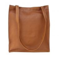 Piel Leather Open Market Bag, Saddle, One Size