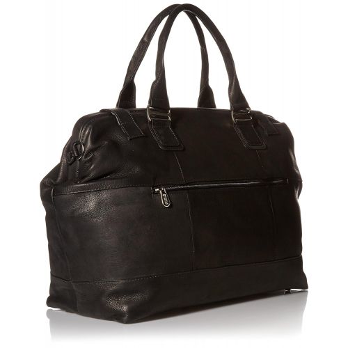  Piel Leather Top Frame Carry-on, Black