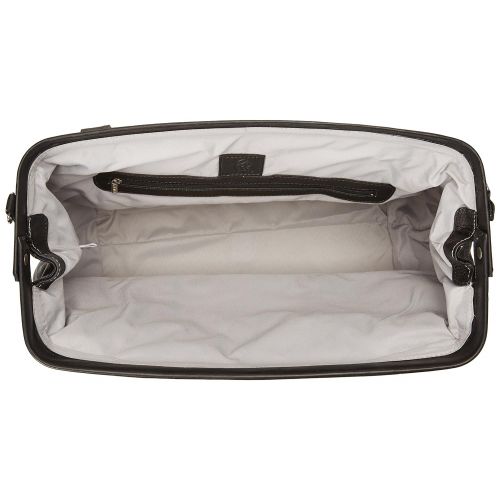 Piel Leather Top Frame Carry-on, Black