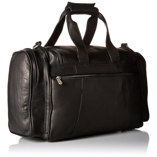  Piel Leather Loop Large Pocket Duffel, Black