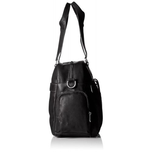  Piel Leather Adventurer Carry-on Satchel, Black