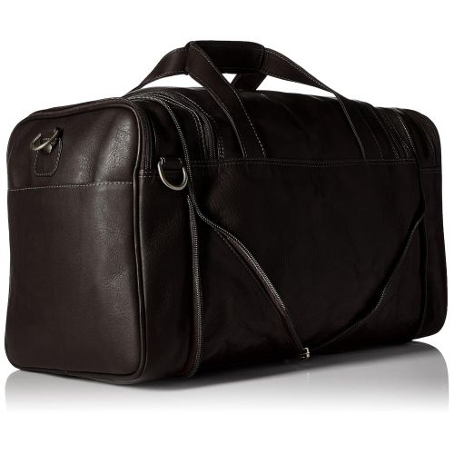  Piel Leather Collapsible Duffel to Carry-all, Chocolate