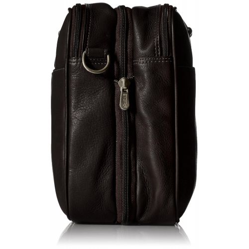  Piel Leather Collapsible Duffel to Carry-all, Chocolate