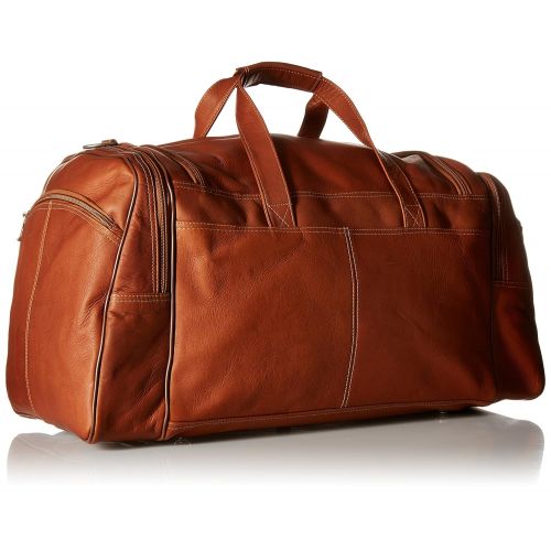  Piel Leather Sports Duffel, Saddle, One Size