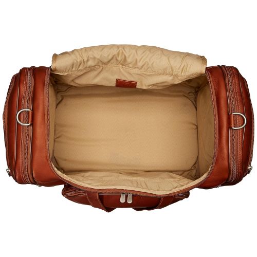  Piel Leather Sports Duffel, Saddle, One Size