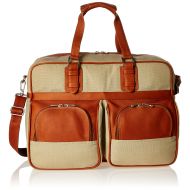 Piel Leather Carry-on with Pockets, Saddle