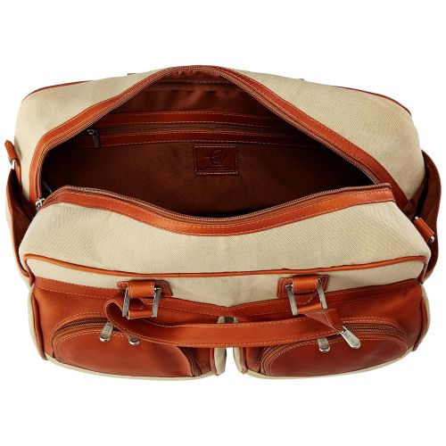  Piel Leather Carry-on with Pockets, Saddle