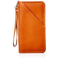 Piel Leather Executive Travel Wallet, Chocolate