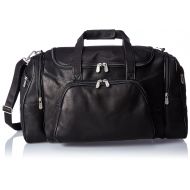 Piel Leather Sports Duffel, Chocolate, One Size