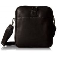 Piel Leather Collapsible Duffel to Carry-all, Black