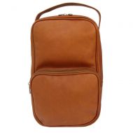Piel Leather Carry-All Vertical Shoe Bag, Saddle, One Size