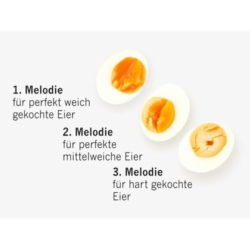  Brainstream Kuesten PiepEi, Eieruhr zum mitkochen, Spielt 3 Melodien fuer 3 Hartegrade, A005258