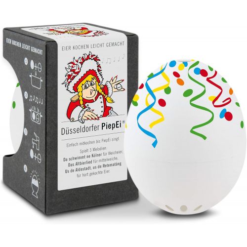  Brainstream Duesseldorfer PiepEi, Eieruhr zum mitkochen, Spielt 3 Melodien fuer 3 Hartegrade, A004801