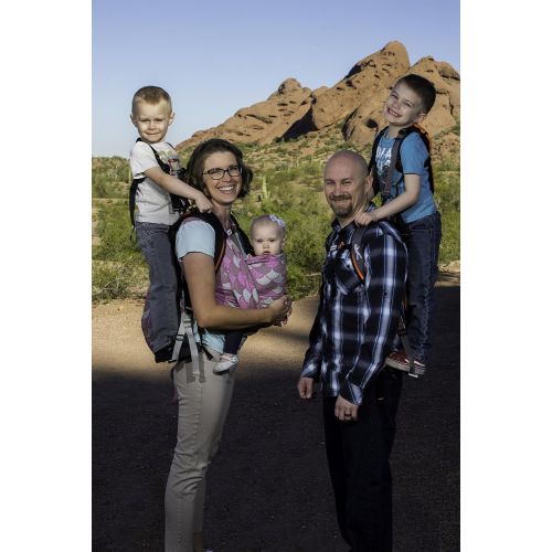  Piggyback Rider Scout Model  Standing Child Toddler Carrier Backpack for Family Events, Hiking Trails, Camping, Travel, Amusement or Theme Parks and More.