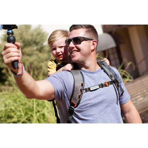  Piggyback Rider Scout Model  Standing Child Toddler Carrier Backpack for Family Events, Hiking Trails, Camping, Travel, Amusement or Theme Parks and More.