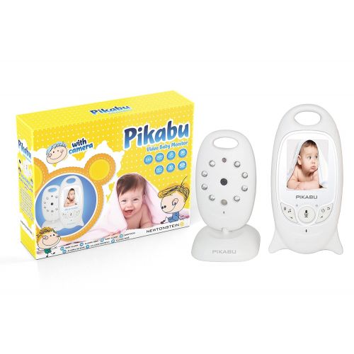  Pikabu - Wireless Digital Baby Alarm 2 LCD Color Monitor + Camera, Video, 2 Way Audio, IR Night Vision...