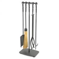 Pilgrim Home and Hearth Soldiered Row Fireplace Tool Set, Vintage Iron