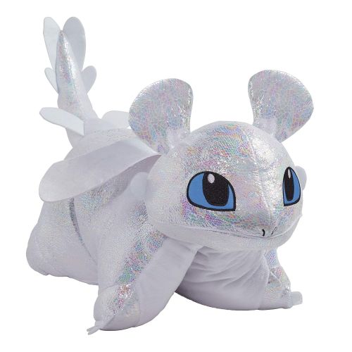  Pillow Pets NBCUniversal How to Train Your Dragon Light Fury 16 Stuffed Animal Plush Toy