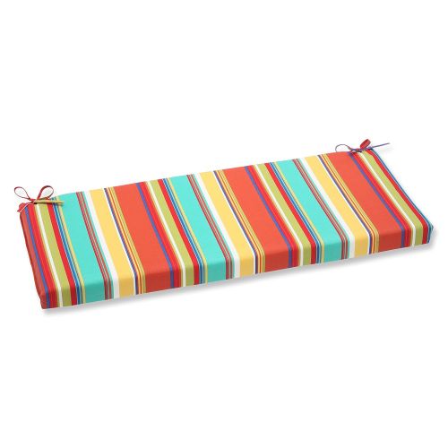  Pillow Perfect Outdoor Westport Spring Bench Cushion, Multicolored