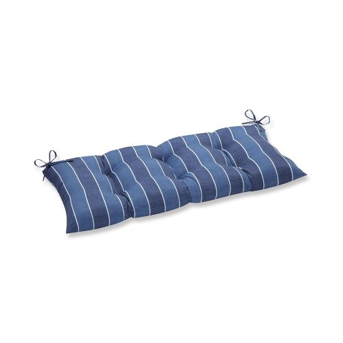  Pillow Perfect Indoor/Outdoor Wickenburg Indigo Swing/Bench Cushion