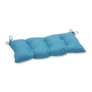 Pillow Perfect Outdoor/Indoor Tweed Swing/Bench Cushion, Aqua