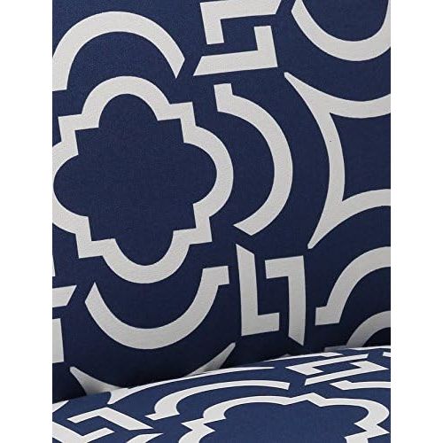  Pillow Perfect Outdoor Carmody Corded Oversized Rectangular Throw Pillow, Navy, Set of 2