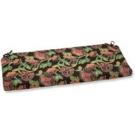 Pillow Perfect Indoor/Outdoor Bench Cushion with Sunbrella Vagabond Paradise Fabric, 45 in. L X 18 in. W X 2.5 in. D